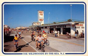 Wildwoods By-The-Sea, New Jersey Bicycles Hunt's Pier ca 1970s Vintage Postcard