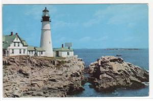 Portland Head Lighthouse Casco Bay Maine postcard