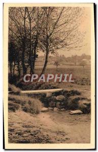 Old Postcard Galluis Stream From Lieutel Pres De La Tuilerie