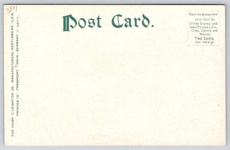 Warren Pennsylvania~1st Presbyterian Church~Rose Window~Tower~c1905 Postcard