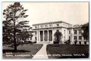 Ames IA RPPC Photo Postcard Home Economics Building Iowa State College c1920's