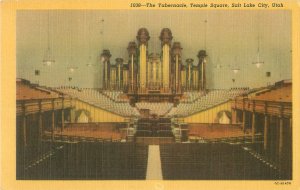 Salt Lake City UT  Temple Square,  Tabernacle Linen Unused