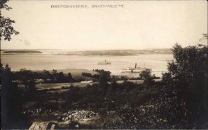 Sargentville Maine ME Eggemoggin Reach Real Photo Vintage Postcard