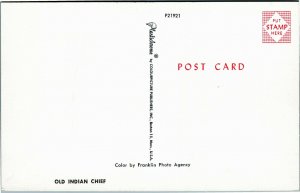 postcard Old Indian Chief by Franklin Photo Agency