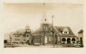 OR, Medford, Oregon, First Baptist Church, Western Card No. 105, RPPC