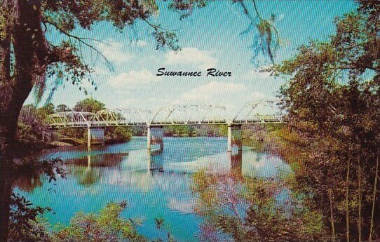 Florida Jacksonville One Of Floridas Many Beautiful Bridges Over The Suwannee...