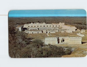 Postcard Panoramic View Towards the Nun's Quadrangle Uxmal Yucatan Mexico