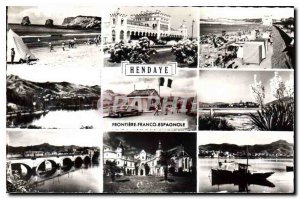 Modern Postcard Frontiere Franco Spanish Hendaye