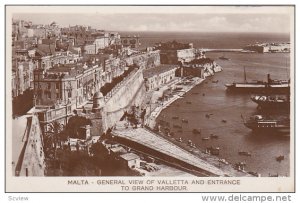 RP: MALTA , 20-30s ; Entrance to Harbour
