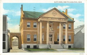 Postcard Elk Home New Philadelphia Ohio