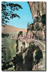Old Postcard The Beautiful French Alps Royans Combe Laval Road