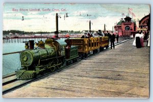 Santa Cruz California Postcard Bay Shore Limited Toy Train 1909 Vintage Antique