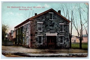 c1910's Old Blacksmith Shop About 100 Years Old Bennington Vermont VT Postcard 