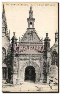 Old Postcard Guimiliau L & # 39Eglise Portal