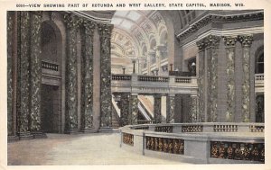 Rotunda And West Gallery State Capitol  - Madison, Wisconsin WI