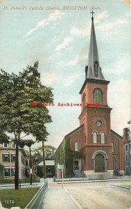 MA, Brockton, Massachusetts, Saint Patrick's Catholic Church, Exterior, No 1274