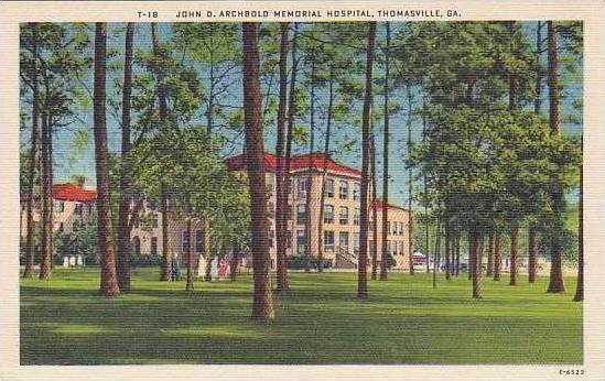 Georgia Thomasville John D Archbold Memorial Hospital