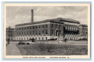 c1930's Coast Artillery School Fortress Monroe Virginia VA Vintage Postcard