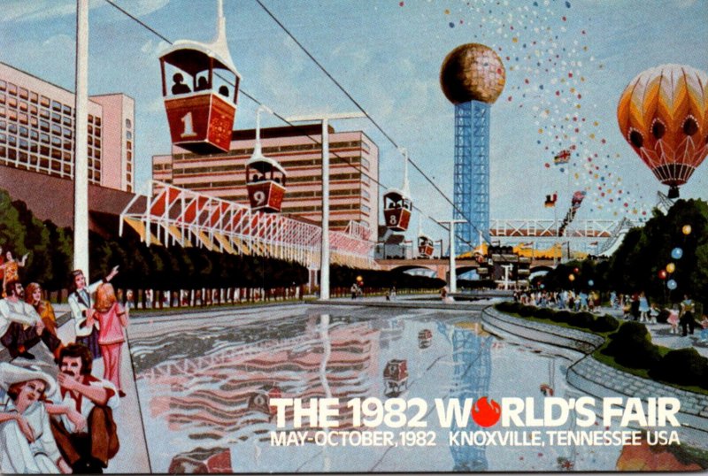 Tennessee Knoxville 11982 World's Fair Waters Of The World and Gondola