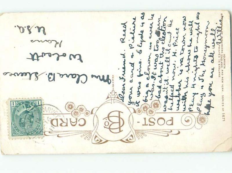 Bamforth Comic CONSTRUCTION ACCIDENT ABOUT TO HAPPEN AB9897