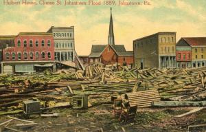 PA - Johnstown, 1889. Hulbert House, Clinton Street, Johnstown Flood