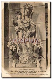 Postcard Old Madonnas Nanteaises Nantes In The Chapel of the Retirement near ...