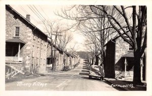 Cornwall Pennsylvania Miners Village Real Photo Vintage Postcard AA69356