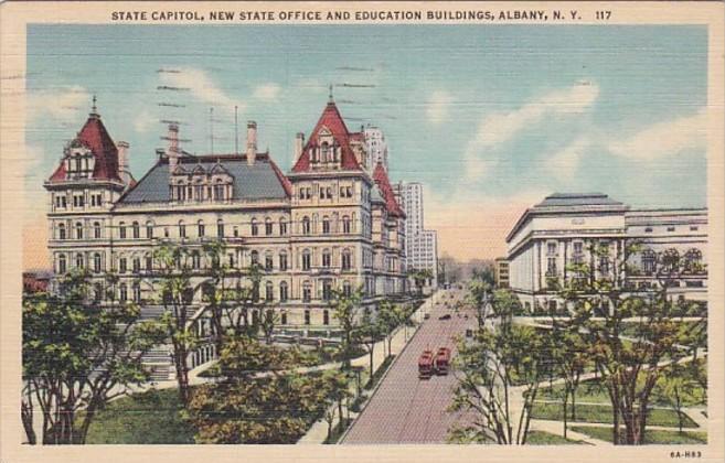 New York Albany State Capitol Building & New State & Educations Buildings 193...