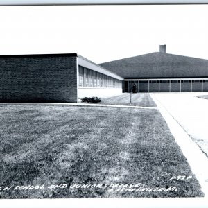 c1950s Estherville, IA RPPC High School Junior College Real Photo Postcard A110