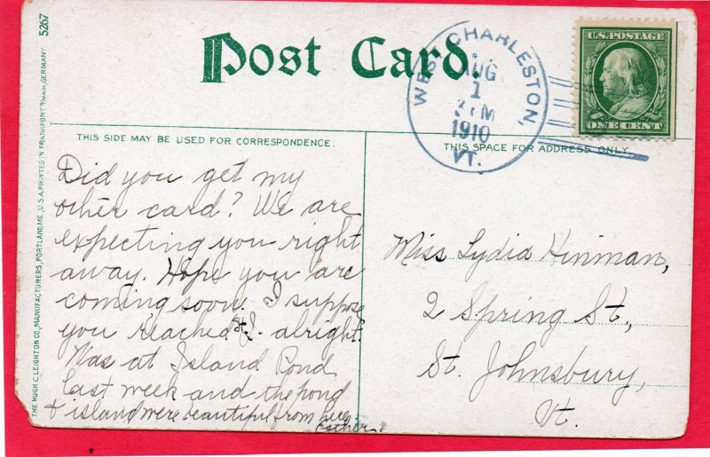 12698 Island Pond Vermont, 1910