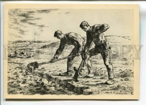 484044 USSR 1962 French artist Jean-Francois Millet diggers circulation 8000