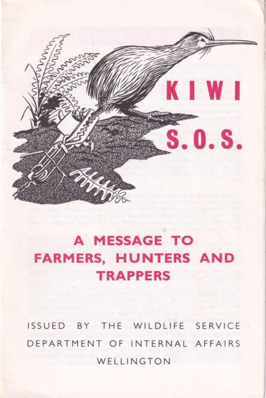 Save The Kiwi Bird New Zealand Farmers Hunters Wellington Ephemera