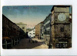 289352 Montenegro KOTOR Arms Square Cattaro 1919 year postcard