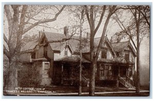 c1910's Rest Cottage Home Of Frances E. Willard Evanston IL Antique Postcard 