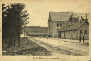 belgium, ELSENBORN, Camp, Les Casernes, Barracks (1925) Postcard