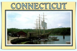 Connecticut, Mystic - Tall Ship Docked At Seaport - [CT-241]