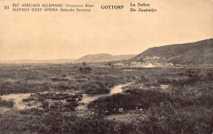 German East Africa Belgian Occ Congo Gottorp Salt Mine vintage postcard B981