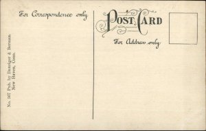 New Haven CT RR Cut Viaduct c1910 Postcard