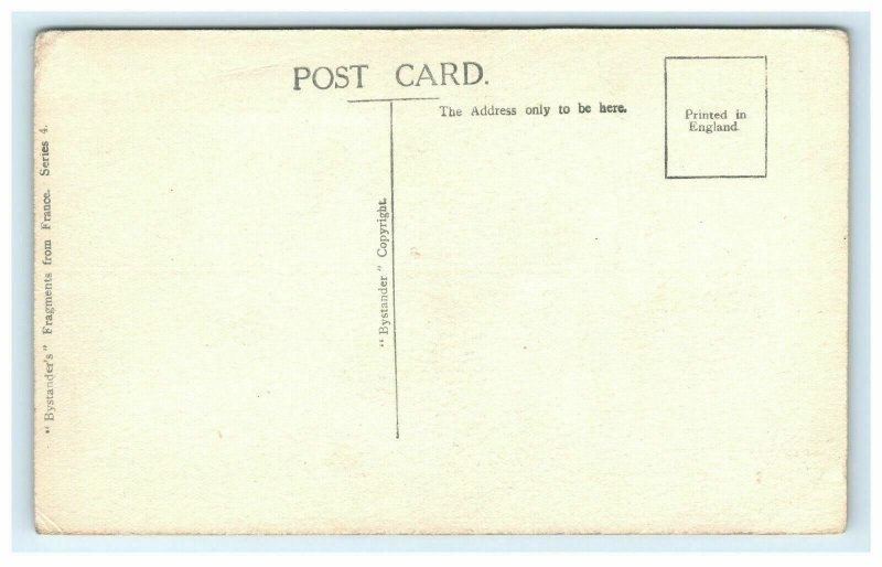 WWI Bruce Bairnsfather Comic Postcard Gott Strafe This Barbed Wire Bystander 