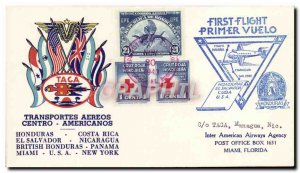 Letter Flight Honduras to Miami November 20, 1943