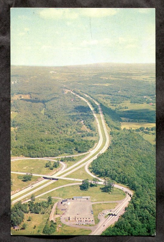 h2763 - Postmark LEROY NY 1964 State Thruway & Service Plaza