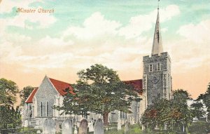 MINSTER THANET KENT ENGLAND~MINSTER CHURCH 1906 POSTCARD