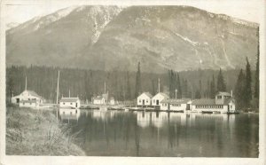 Alaska C-1910 boat livery Shoreline RPPC Photo Postcard 22-8814