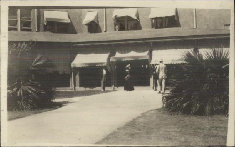 Panaama (I Believe) Bldg & Walkway c1915 Real Photo Postcard