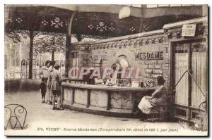 Old Postcard Vichy Source Ladies Temperature 16 flow 20 000 l per day