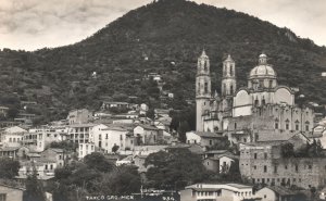 Vintage Postcard Mountain View And The Buildings Taxco Guerrero Mexico