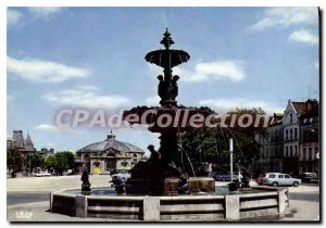 Old Postcard Troyes Aube Argence Fountain and the Circus