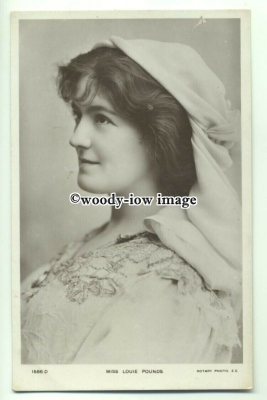 b3446 - Stage Actress - Louie Pounds - postcard