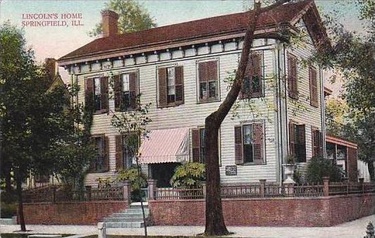 Illinois Springfield Lincolns Home 1909