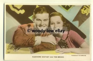 b2210 - Film Actress - Eleanore Whitney & Actor Tom Brown - postcard